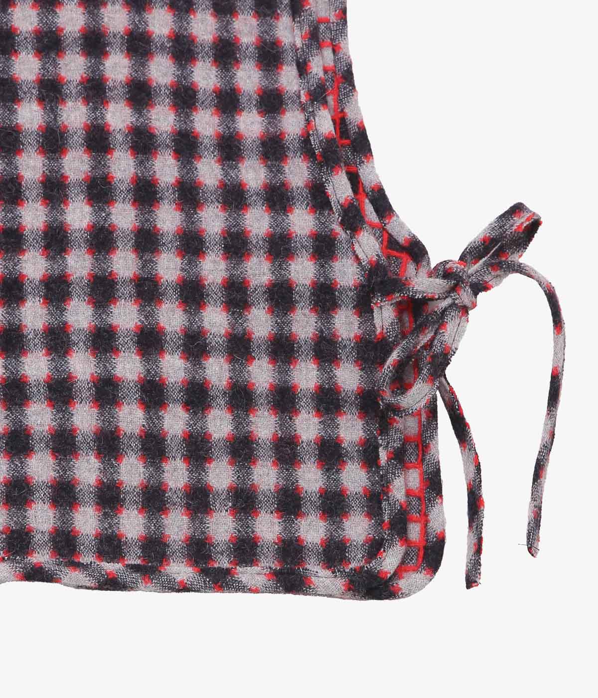 ELEPH ''STRIK VEST'' (BURGUNDY CHECK)