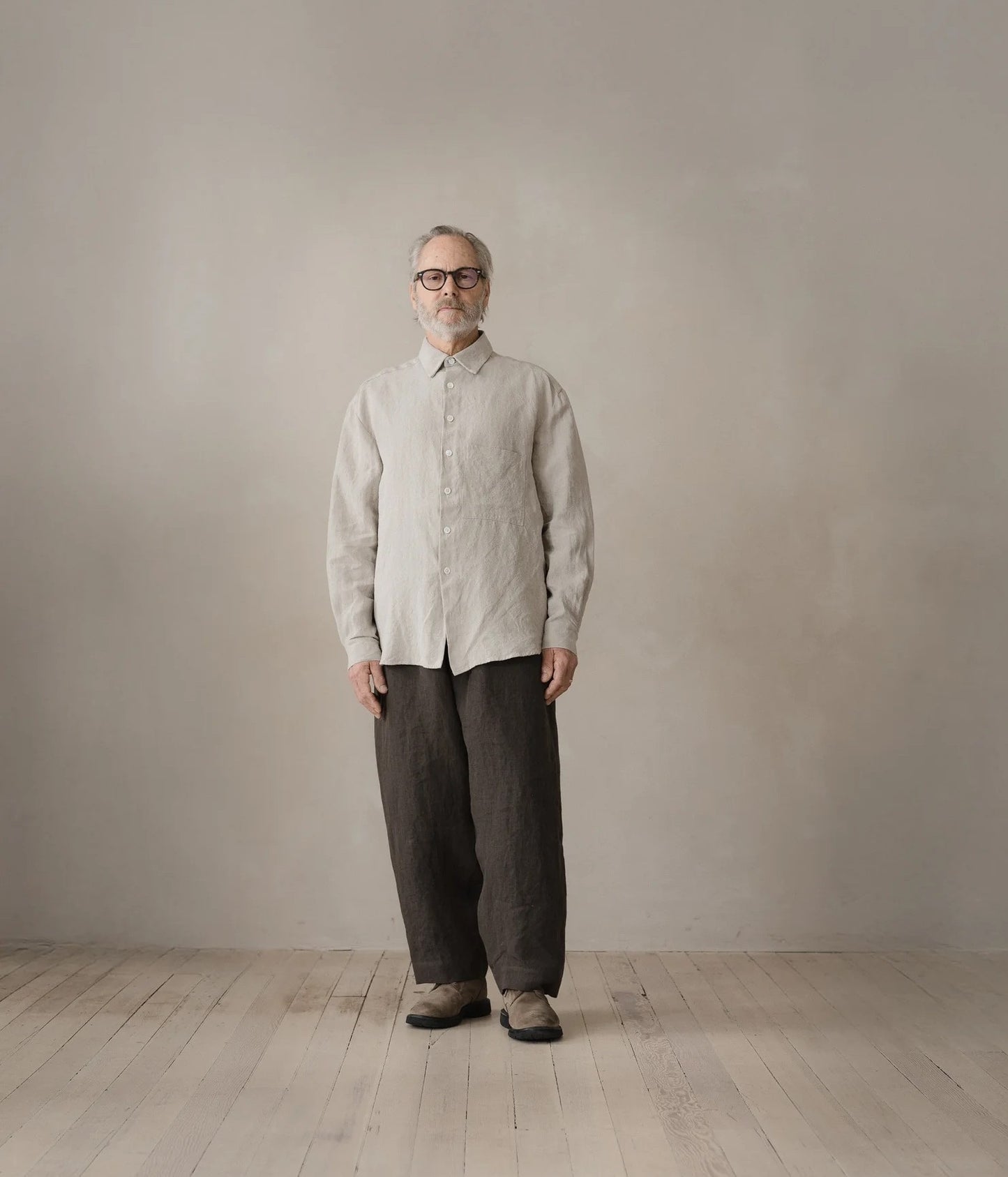EVAN KINORI ''BIG SHIRT TWO'' (NATURAL)