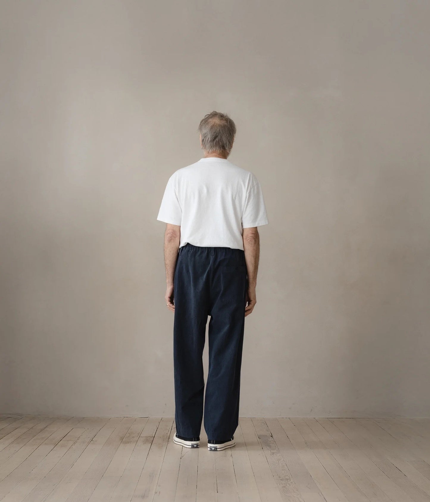 EVAN KINORI ``ELASTIC PANT'' (SUMI INK)