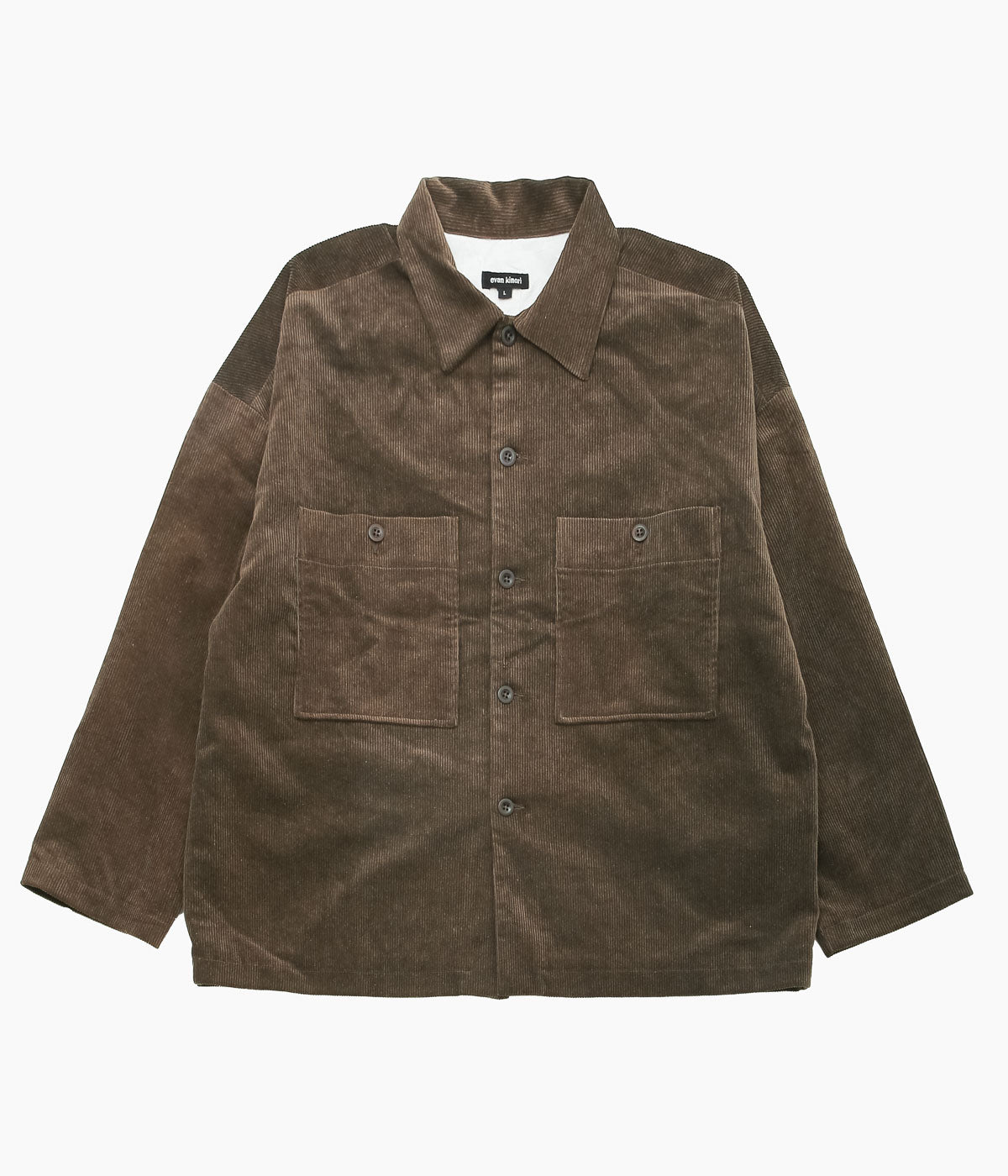 evan kinori/field shirt　ブラウン系 EVAN KINORI ''FIELD SHIRT TWO'' (BROWN) – THE STORE BY MAIDENS