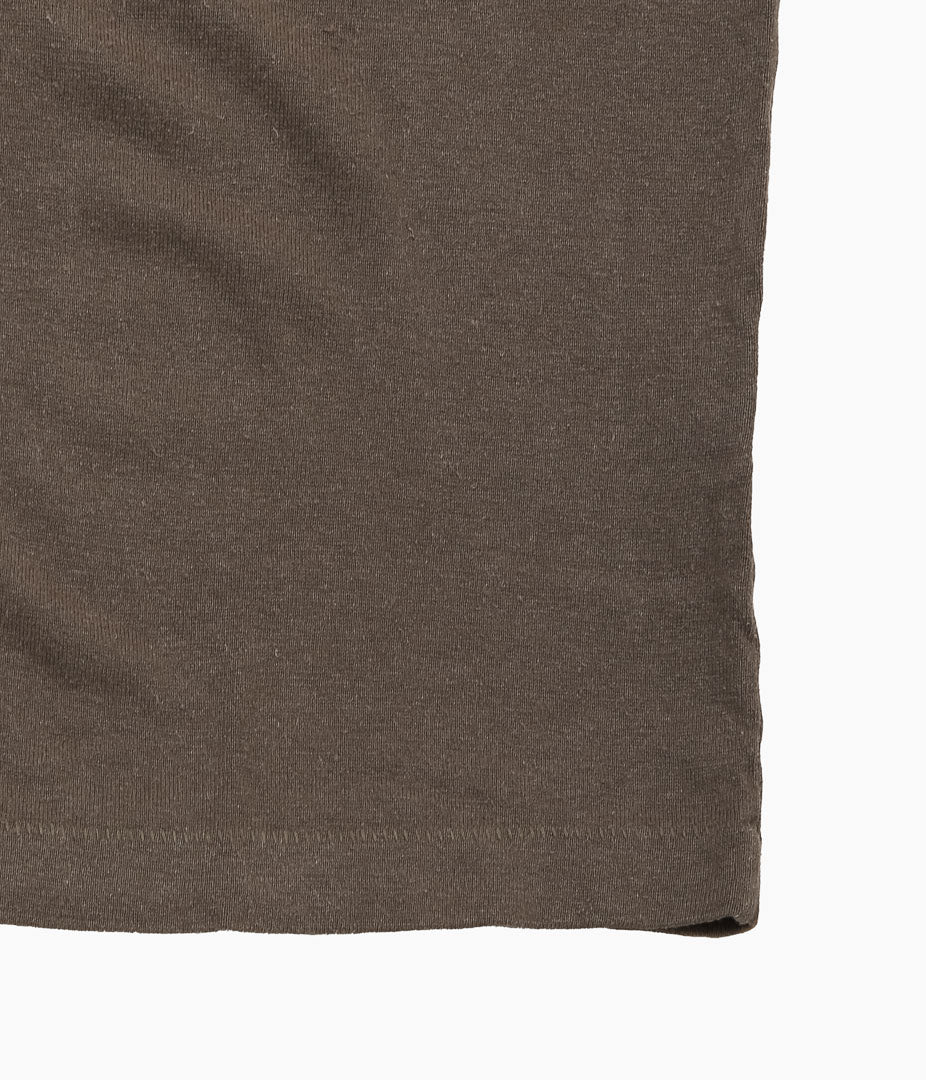 EVAN KINORI ``POCKET TEE'' (FADED BROWN)