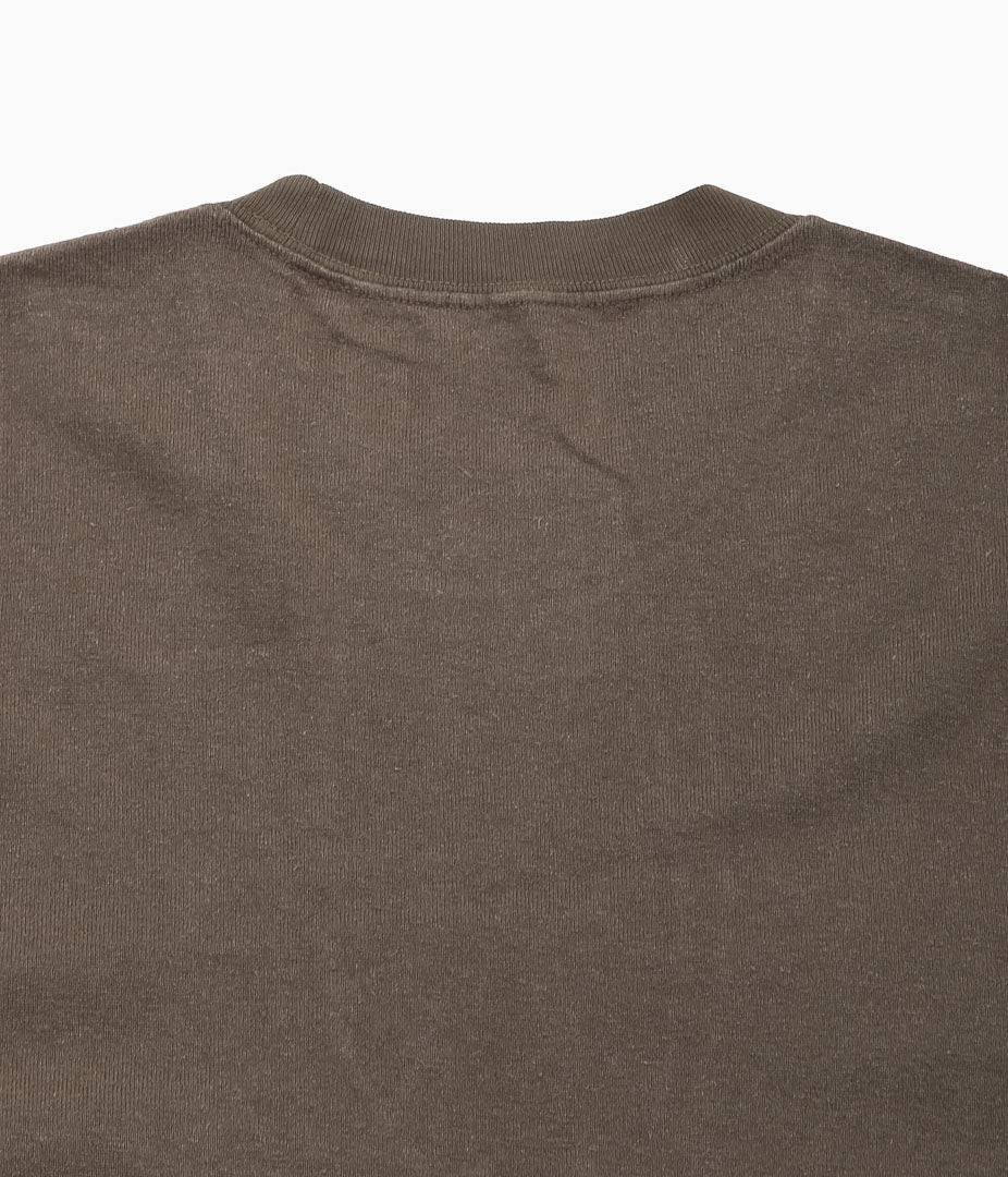 EVAN KINORI ``POCKET TEE'' (FADED BROWN)