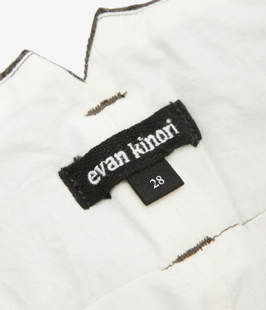 에반 키노리 ''TWO PLEAT PANT | HVY. WOOL/LIN H-BONE'' (다크 올리브)