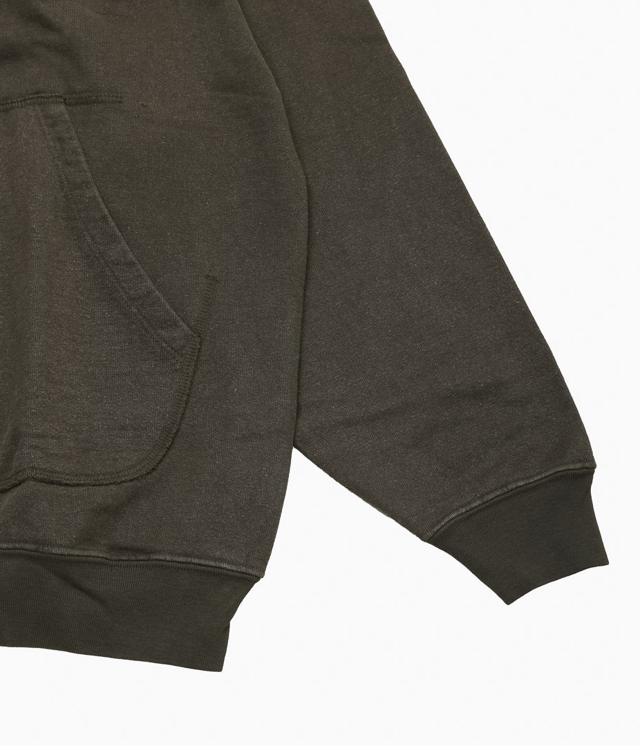 EVAN KINORI ''ZIP HOODED SWATSHIRT'' (EARTH)