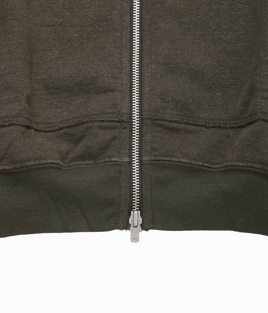 EVAN KINORI ''ZIP HOODED SWATSHIRT'' (EARTH)