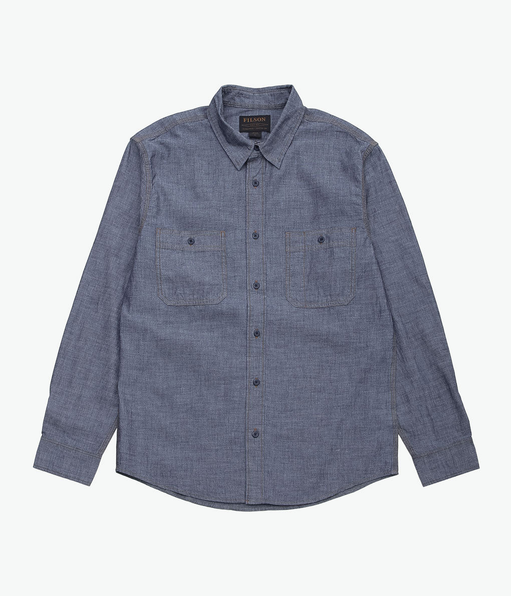 【SAMPLE SALE】FILSON ''CHAMBRAY CPO SHIRT''(BLUE)