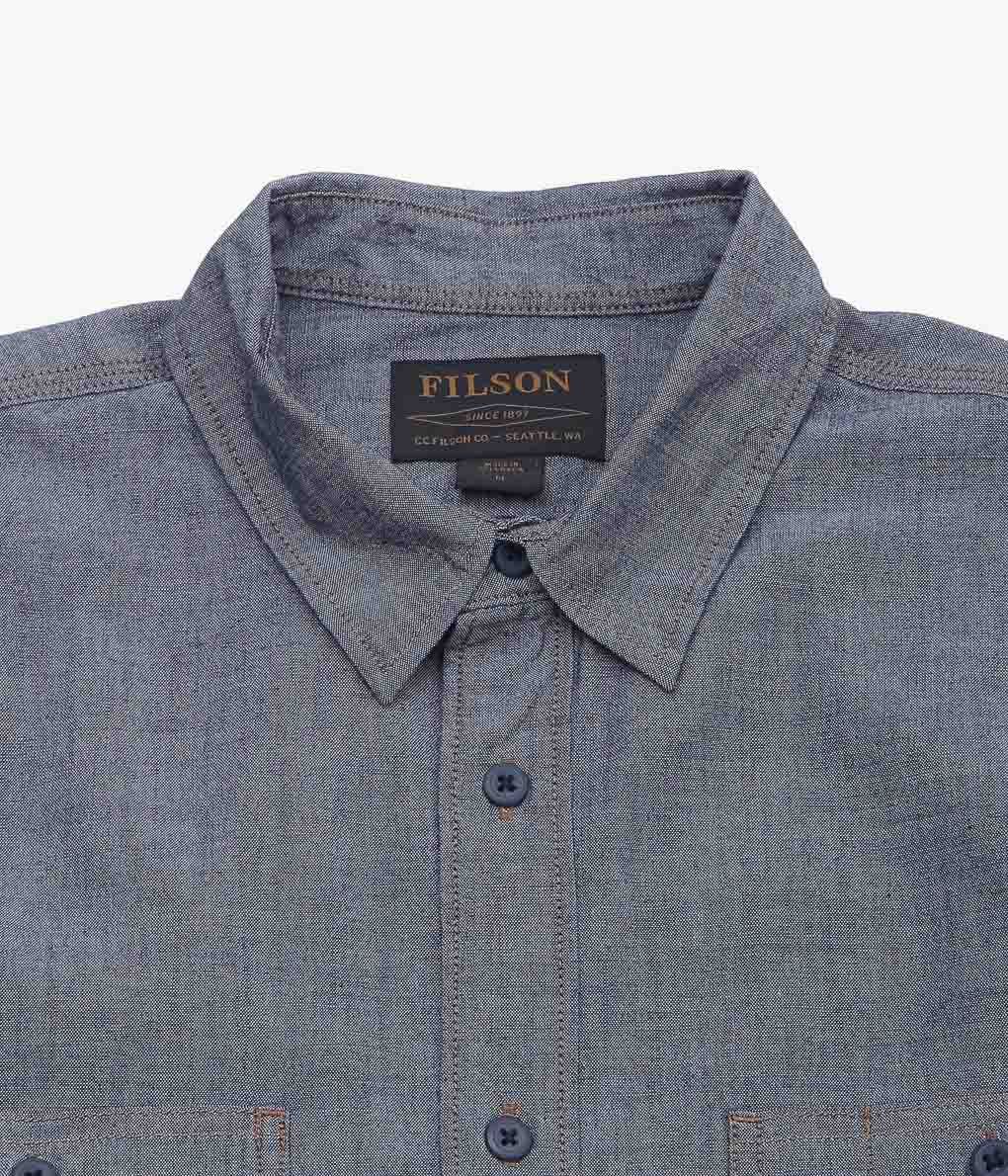 【SAMPLE SALE】FILSON ''CHAMBRAY CPO SHIRT''(BLUE)