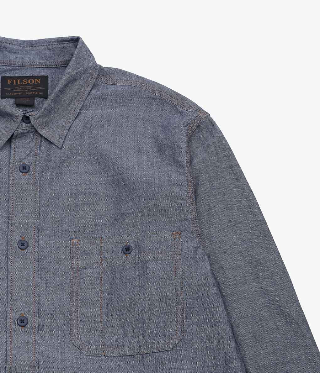 【SAMPLE SALE】FILSON ''CHAMBRAY CPO SHIRT''(BLUE)