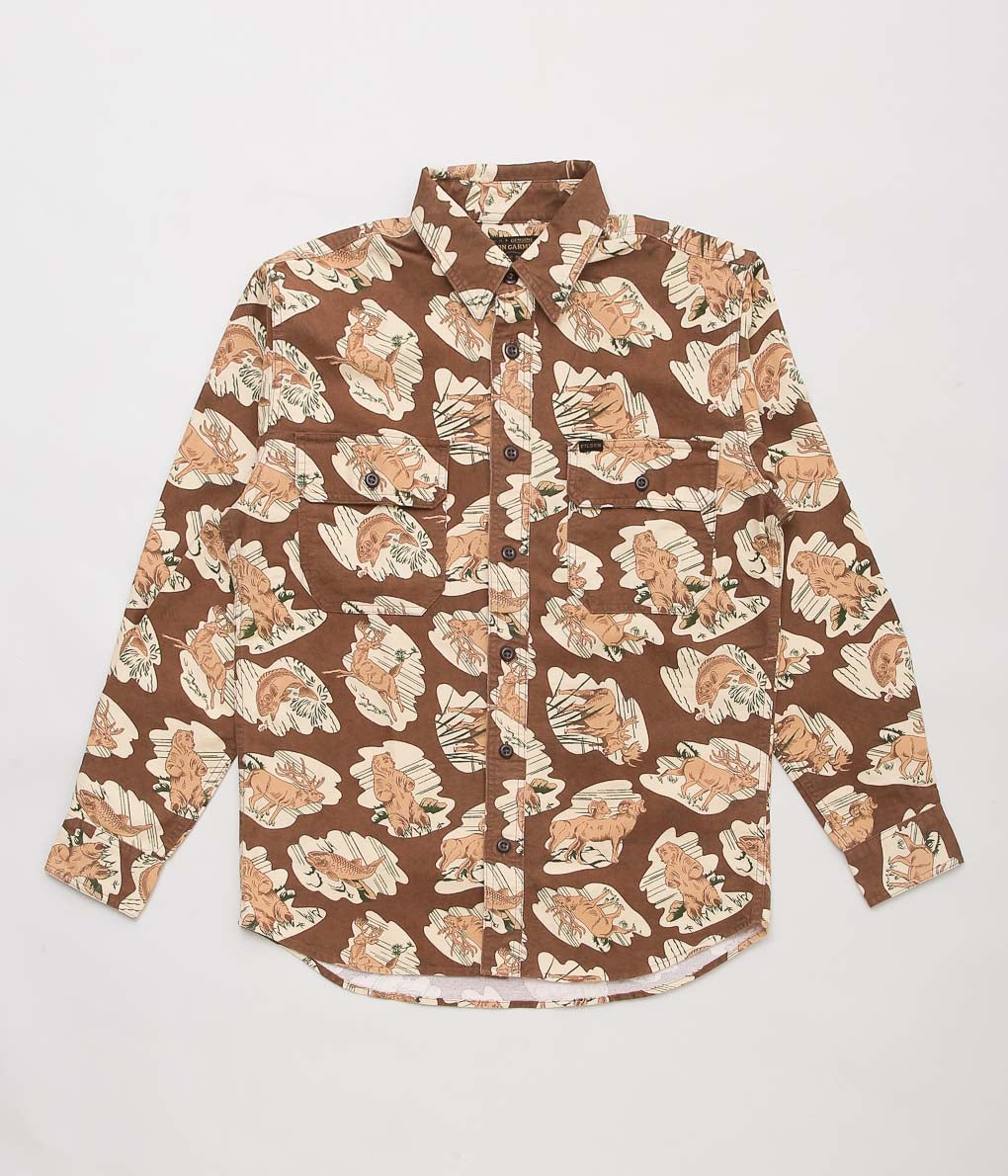 【SAMPLE SALE】FILSON ''FIELD FLANNEL SHIRT''(BROWN)