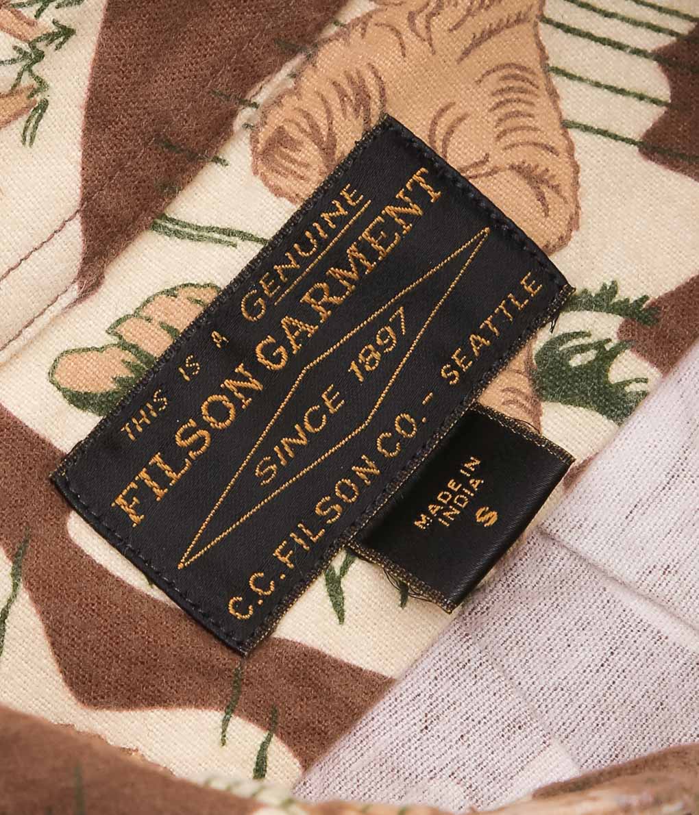 【SAMPLE SALE】FILSON ''FIELD FLANNEL SHIRT''(BROWN)