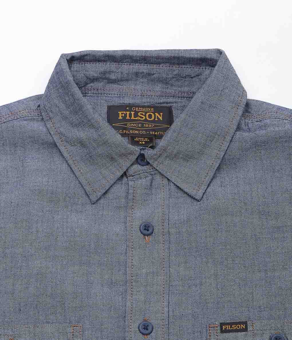 【SAMPLE SALE】FILSON''SHORT SLEEVE CHAMBRAY S'' (BLUE)