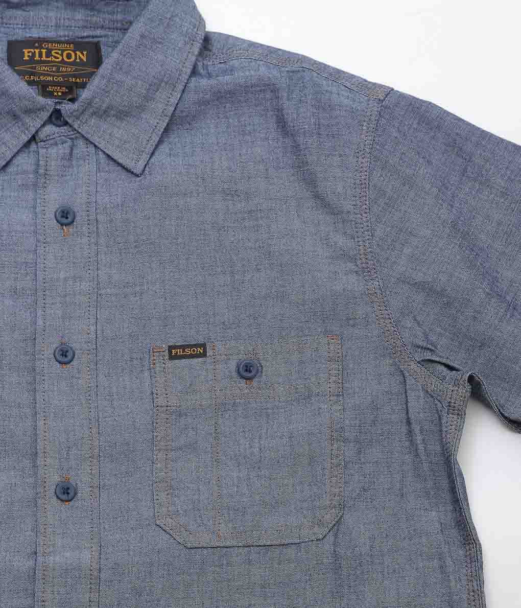 【SAMPLE SALE】FILSON''SHORT SLEEVE CHAMBRAY S'' (BLUE)