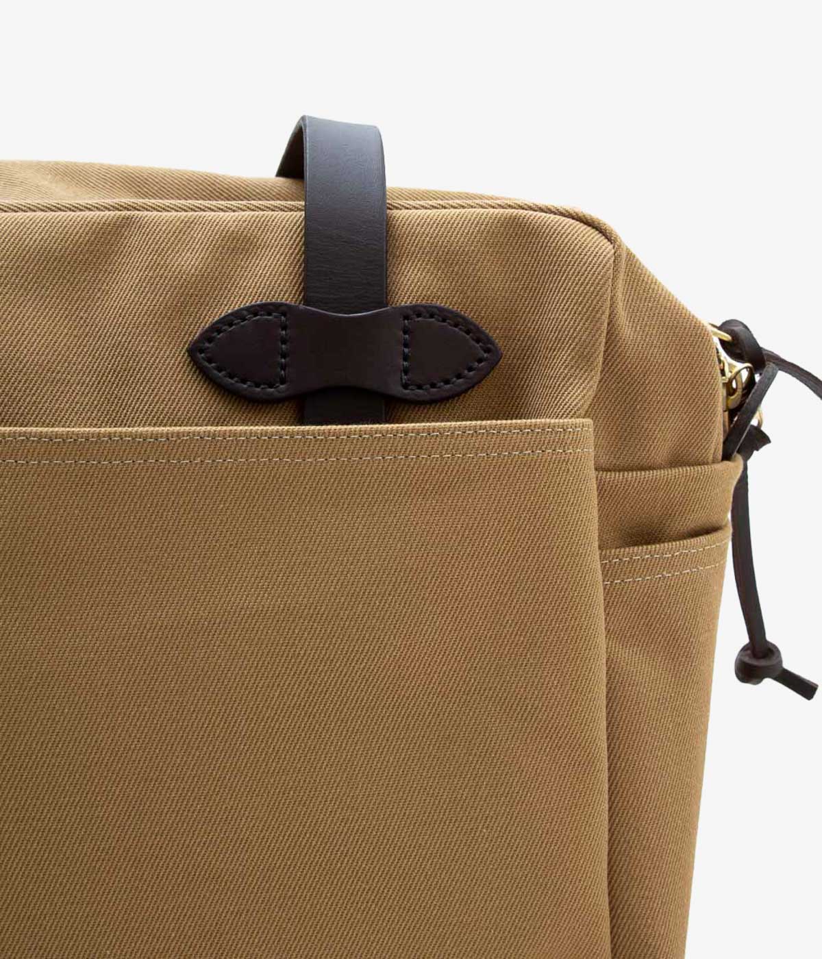 FILSON "TOTE BAG WITH ZIPPER"(BEIGE)