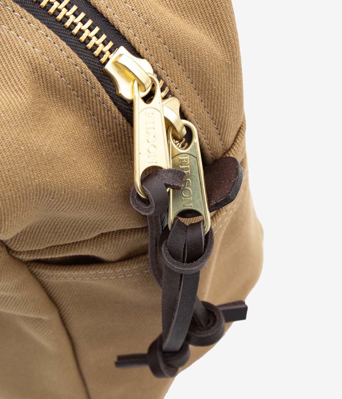 FILSON "TOTE BAG WITH ZIPPER"(BEIGE)