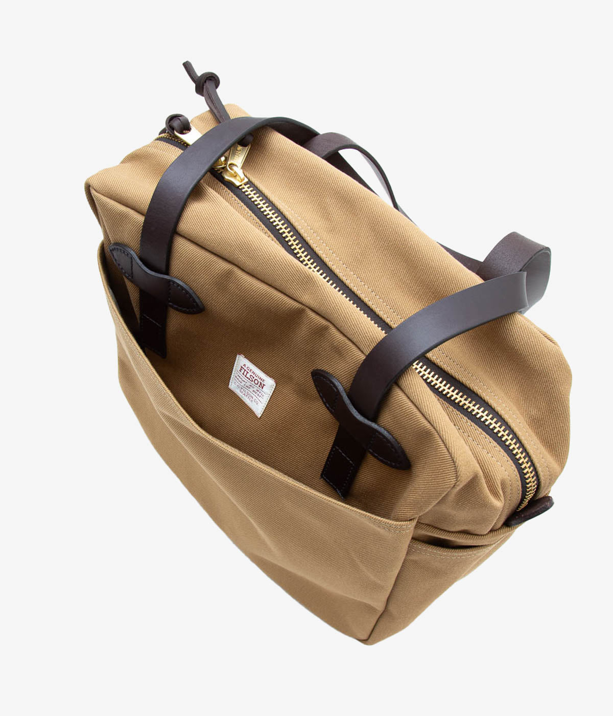 FILSON "TOTE BAG WITH ZIPPER"(BEIGE)