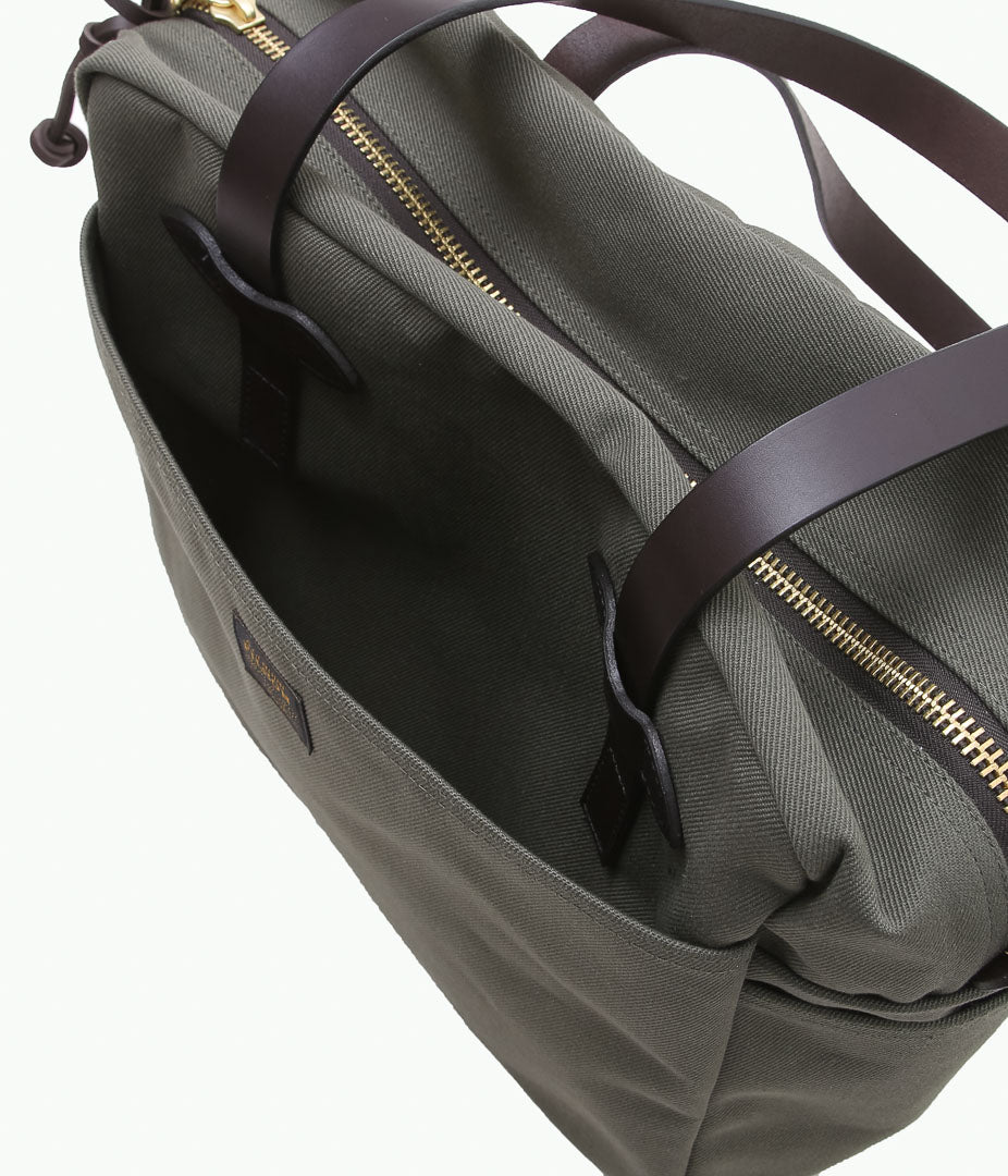 FILSON "TOTE BAG WITH ZIPPER"(OLIVE)