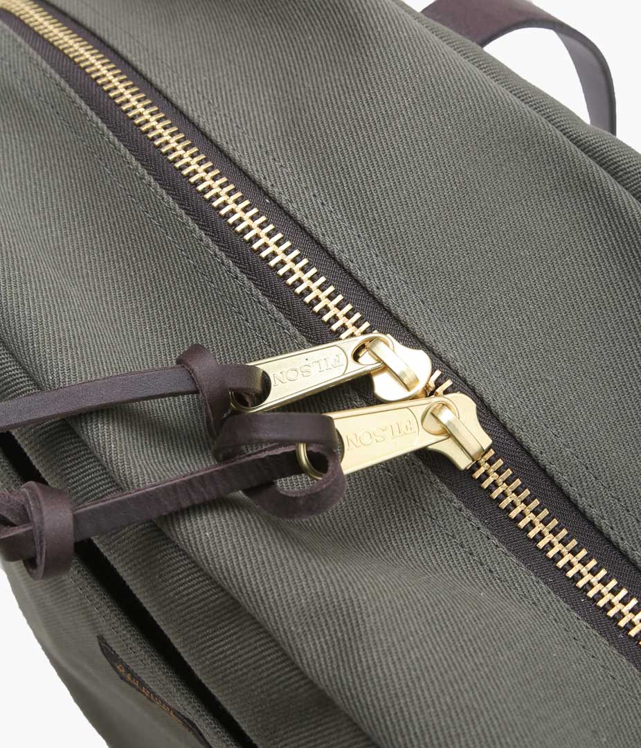 FILSON "TOTE BAG WITH ZIPPER"(OLIVE)
