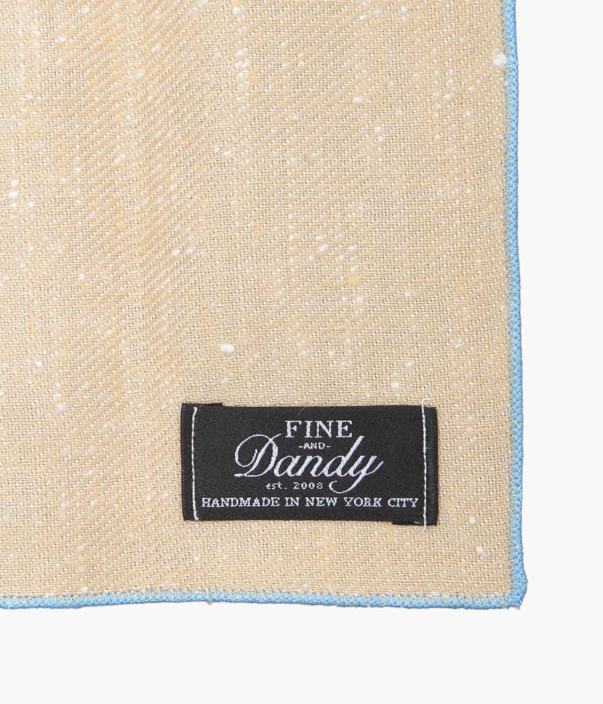 FINE AND DANDY ''POCKET SQUARES(LEMON LINEN)'' (LEMON)