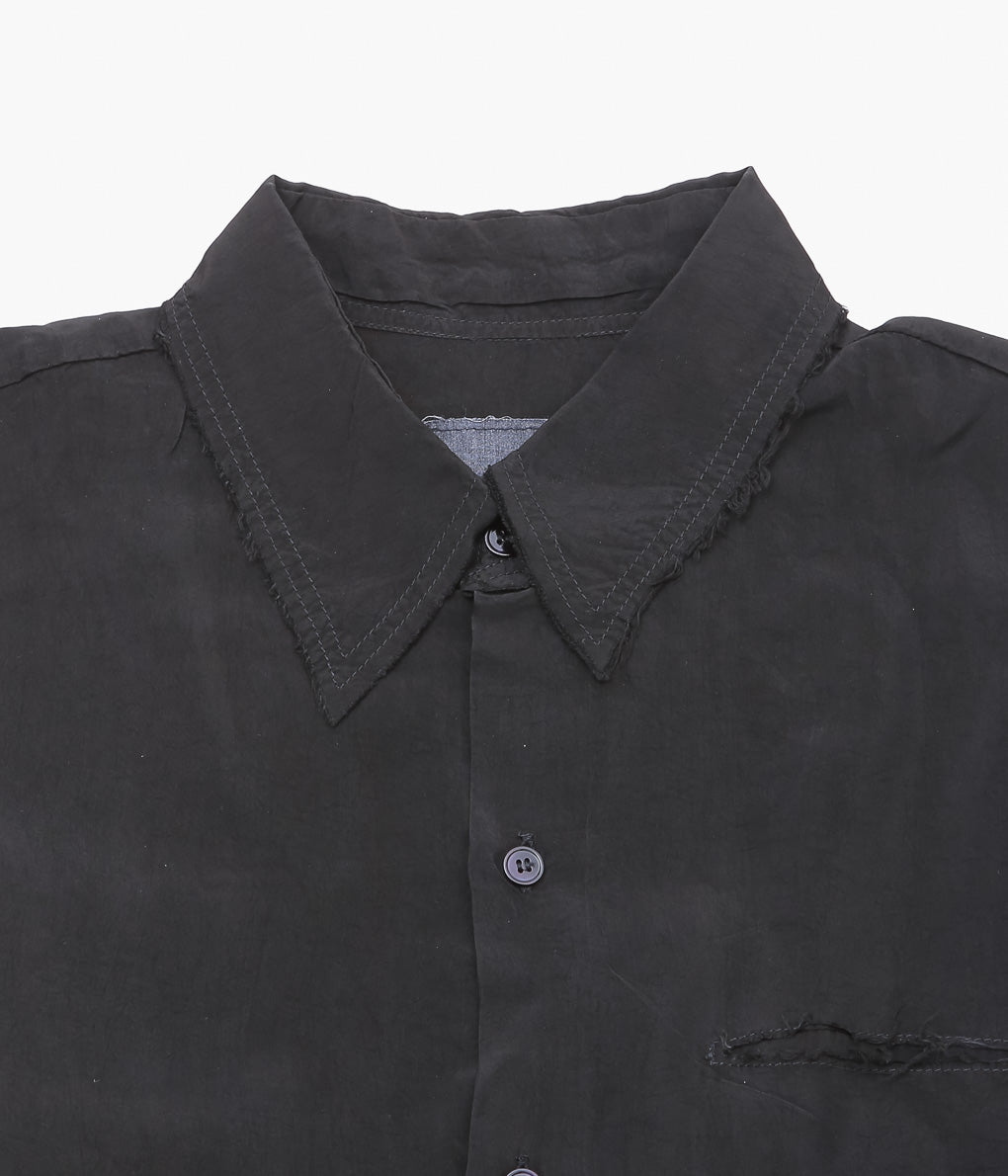 GABRIELA COLL GARMENTS ''NO.157 DOUBLE CUPRO POCKET SHIRT'' (BLACK)