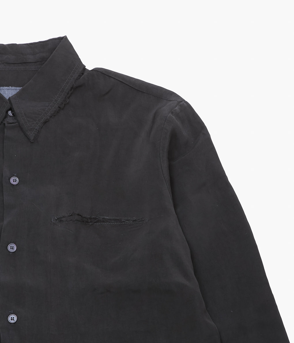 GABRIELA COLL GARMENTS ''NO.157 DOUBLE CUPRO POCKET SHIRT'' (BLACK)