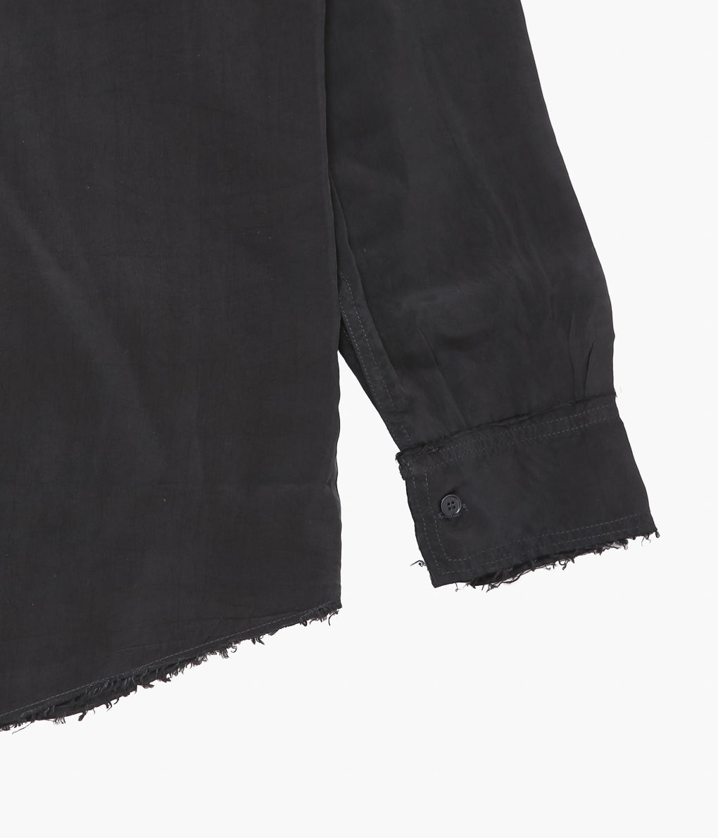 GABRIELA COLL GARMENTS ''NO.157 DOUBLE CUPRO POCKET SHIRT'' (BLACK)