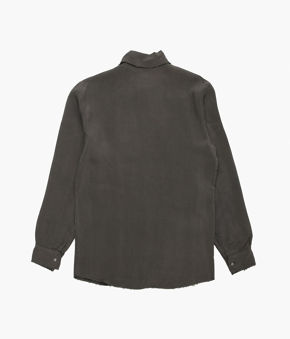 GABRIELA COLL GARMENTS ''NO.157 DOUBLE CUPRO POCKET SHIRT'' (BROWN)