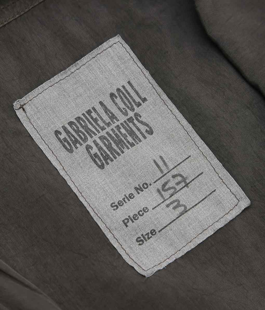 GABRIELA COLL GARMENTS ''NO.157 DOUBLE CUPRO POCKET SHIRT'' (BROWN)
