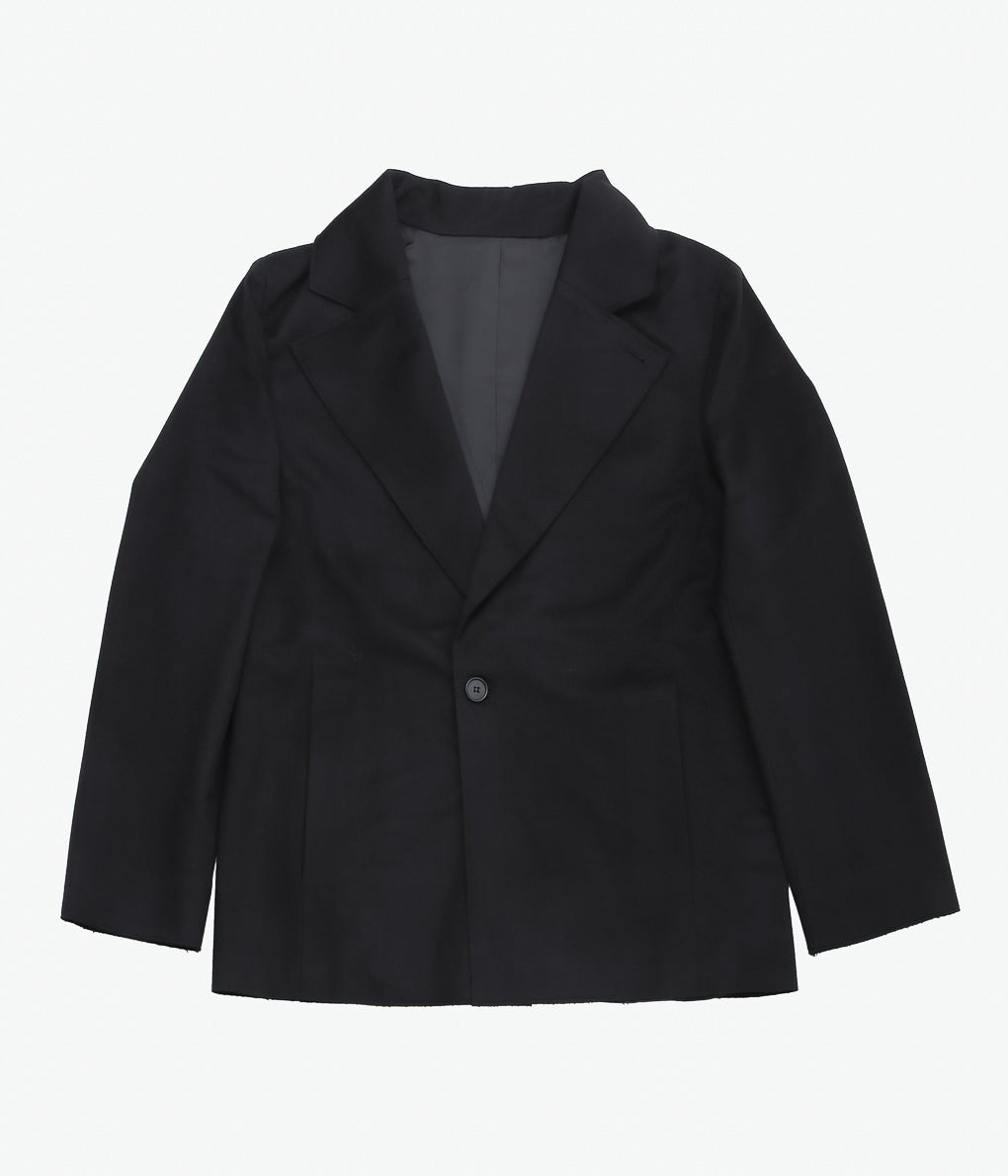 GABRIELA COLL GARMENTS ''NO.173 HEAVY WOOL TWO BUTTON JACKET ''(BLACK)