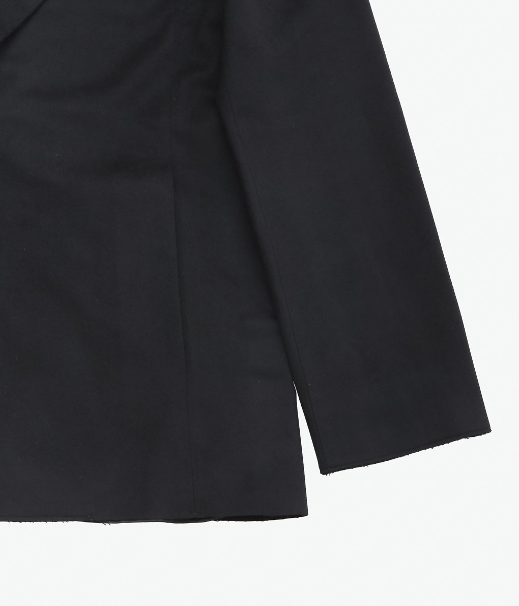 GABRIELA COLL GARMENTS ''NO.173 HEAVY WOOL TWO BUTTON JACKET ''(BLACK)