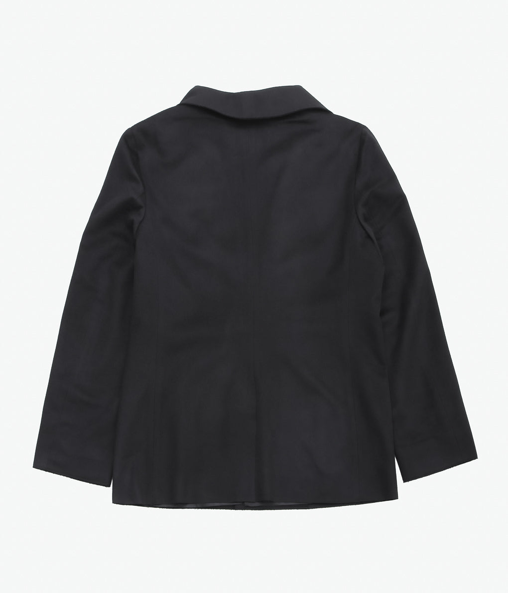GABRIELA COLL GARMENTS ''NO.173 HEAVY WOOL TWO BUTTON JACKET ''(BLACK)