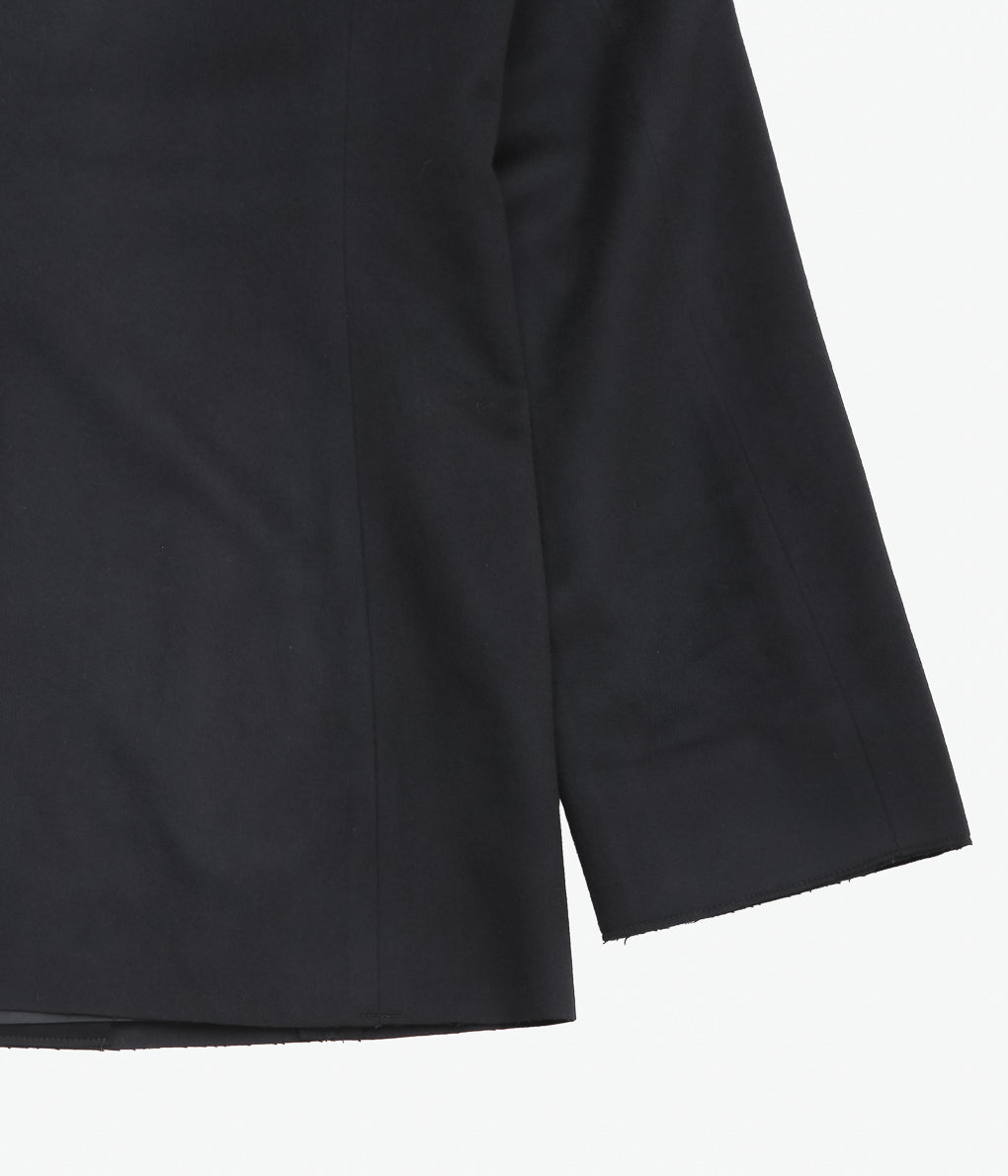 GABRIELA COLL GARMENTS ''NO.173 HEAVY WOOL TWO BUTTON JACKET ''(BLACK)