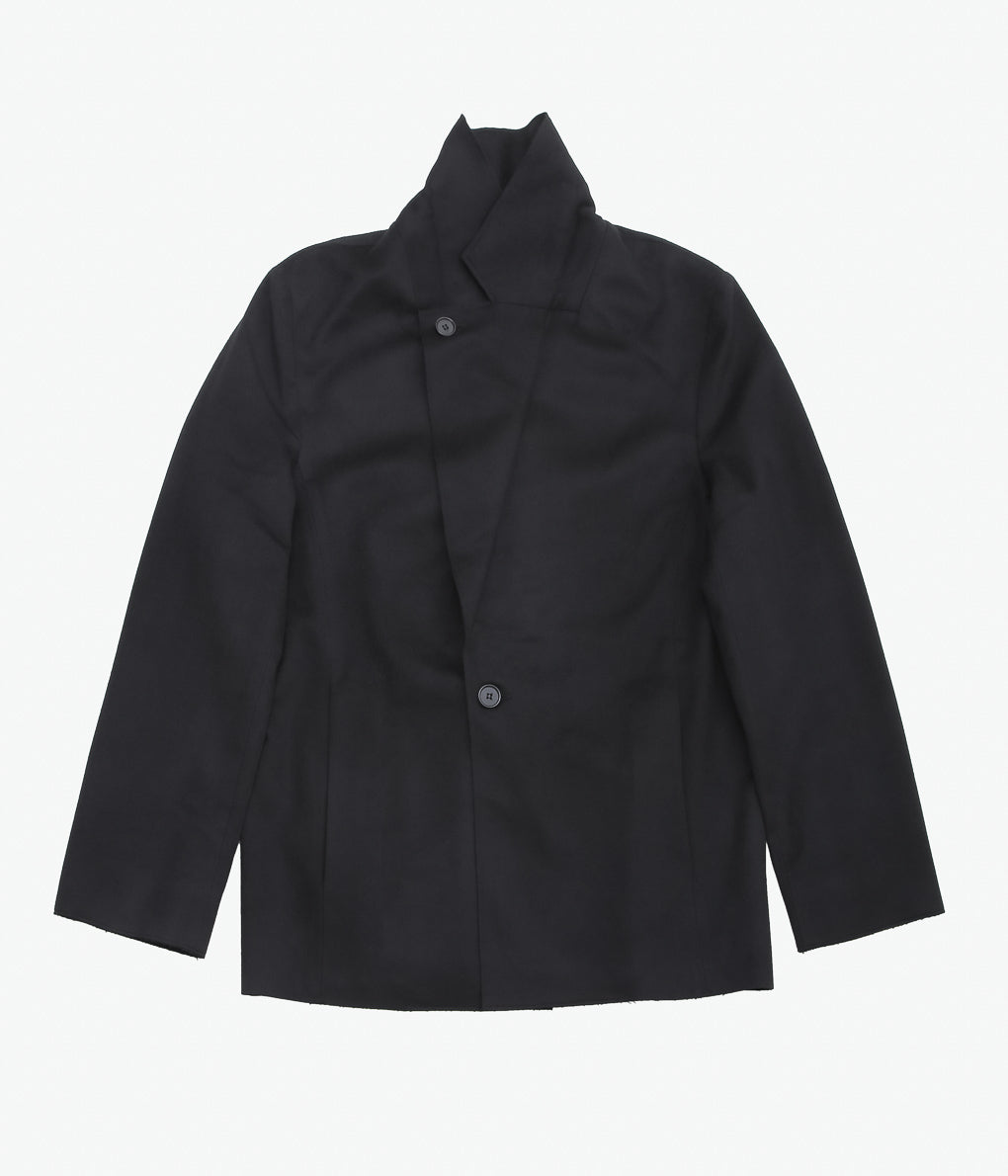 GABRIELA COLL GARMENTS ''NO.173 HEAVY WOOL TWO BUTTON JACKET ''(BLACK)