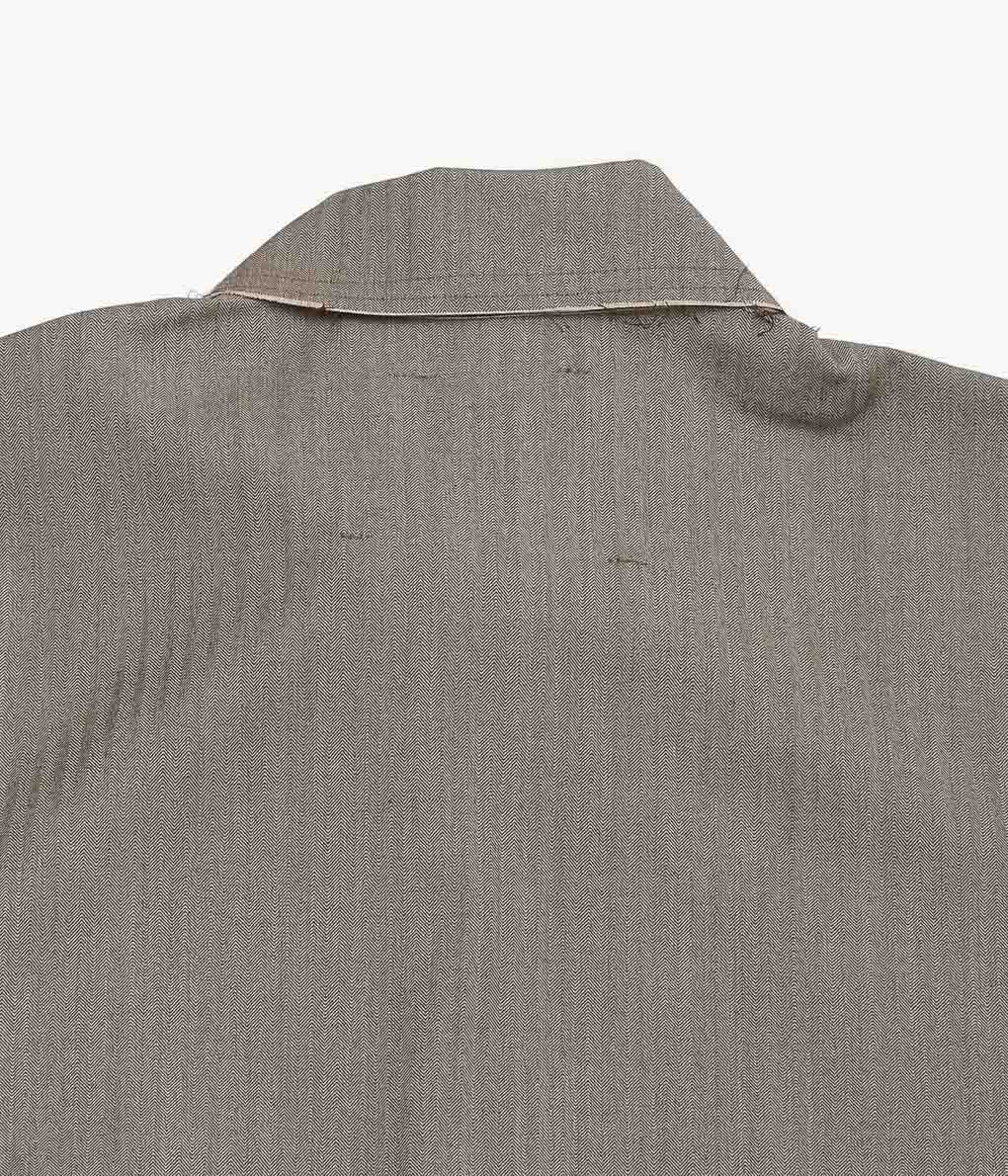 GABRIELA COLL GARMENTS ''NO.197 FINE WOOL SHIRT ''(BROWN HERRINGBONE)