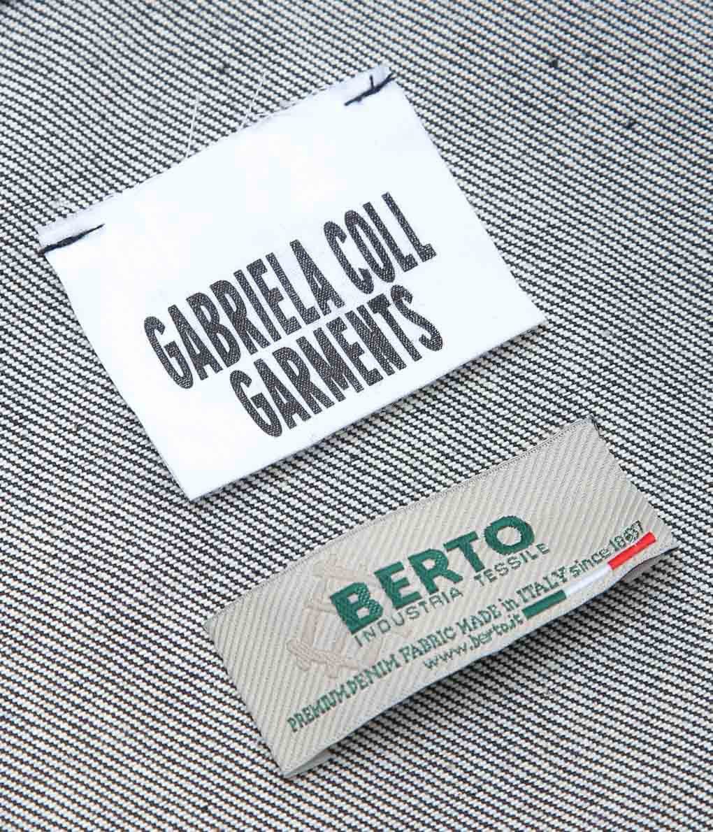 GABRIELA COLL GARMENTS ''NO.197 SHIRT'' (BLACK DENIM)