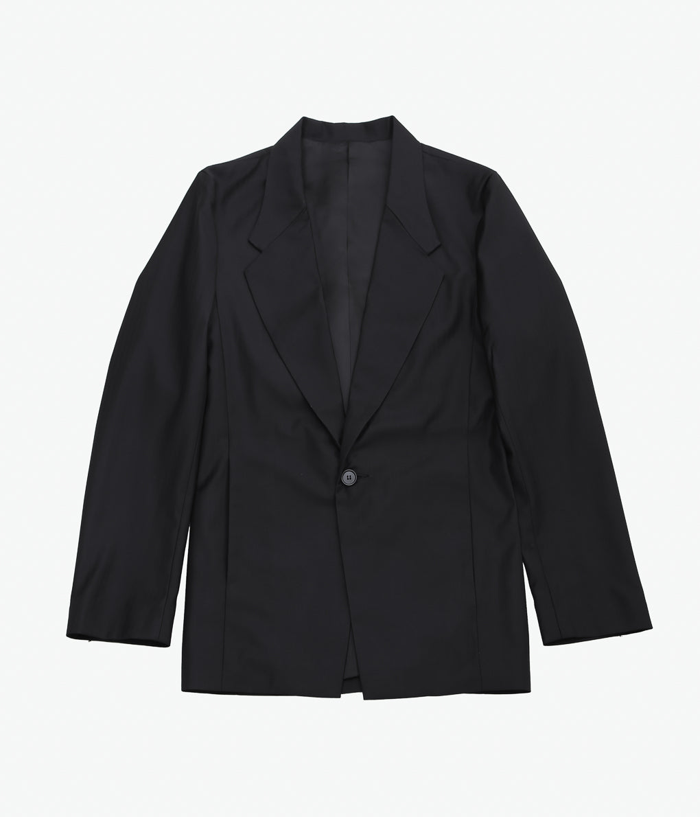 GABRIELA COLL GARMENTS ''NO.206 FINE WOOL JACKET''(BLACK HERRINGBONE)
