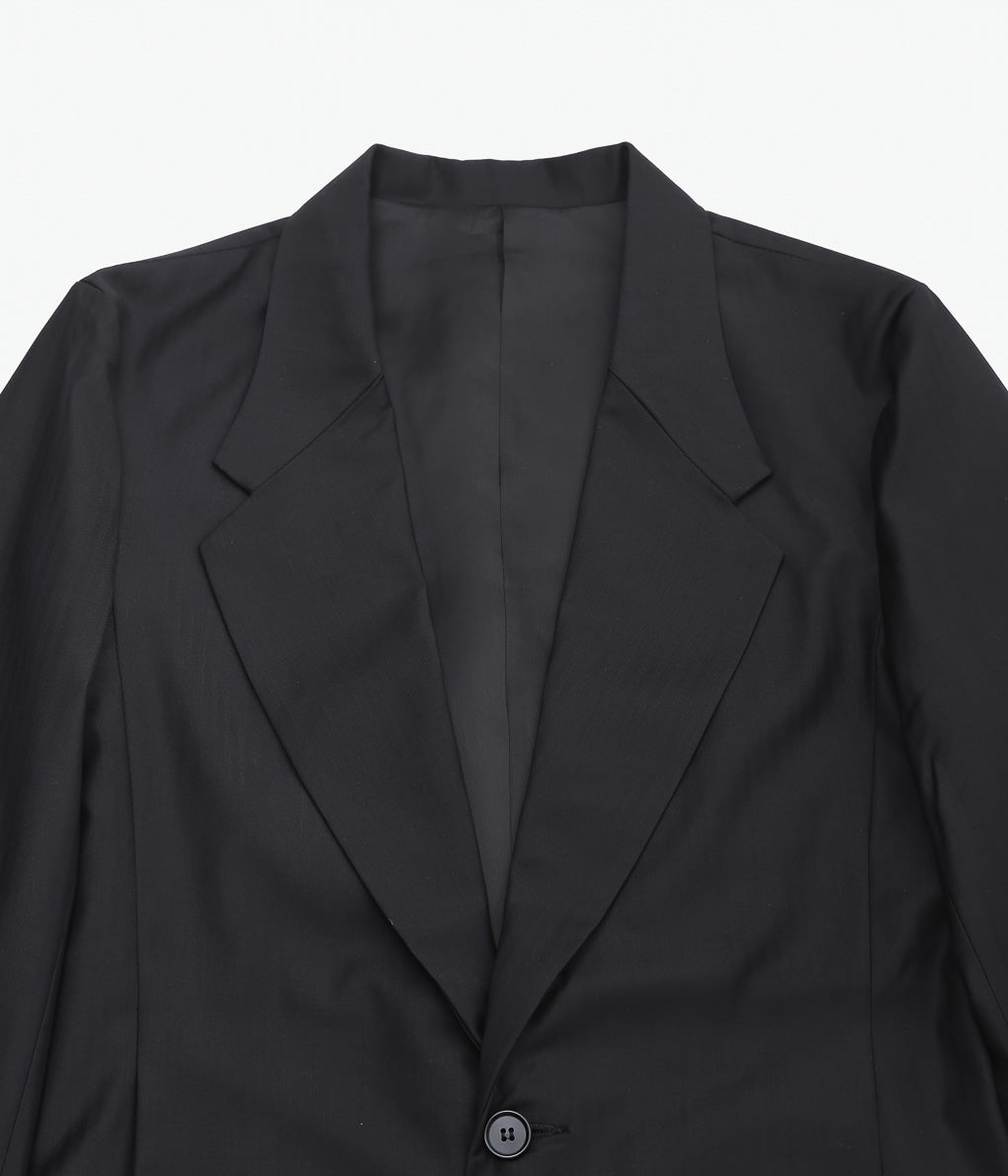 GABRIELA COLL GARMENTS ''NO.206 FINE WOOL JACKET''(BLACK HERRINGBONE)