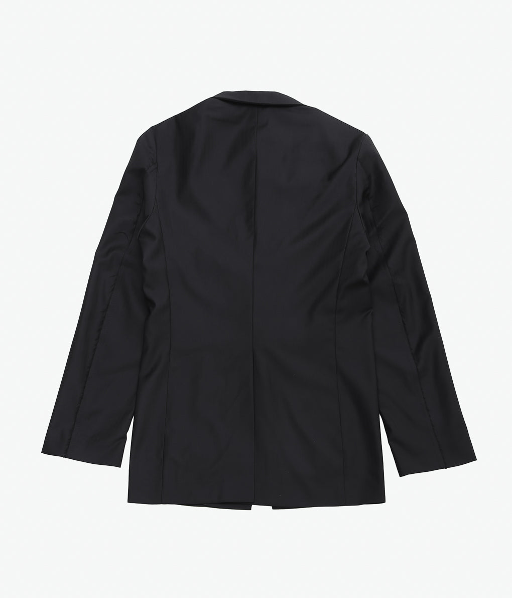 GABRIELA COLL GARMENTS ''NO.206 FINE WOOL JACKET''(BLACK HERRINGBONE)