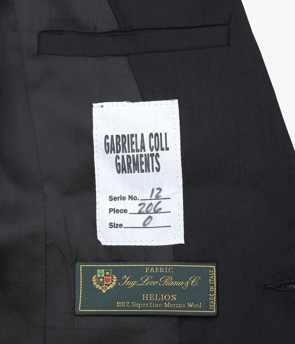 GABRIELA COLL GARMENTS ''NO.206 FINE WOOL JACKET''(BLACK HERRINGBONE)