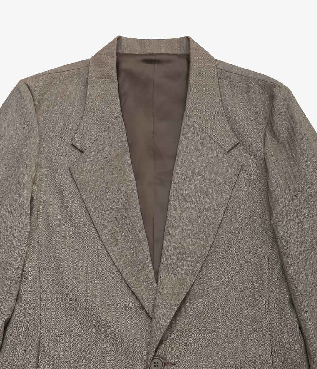 GABRIELA COLL GARMENTS ''NO.206 FINE WOOL JACKET''(BROWN HERRINGBONE)
