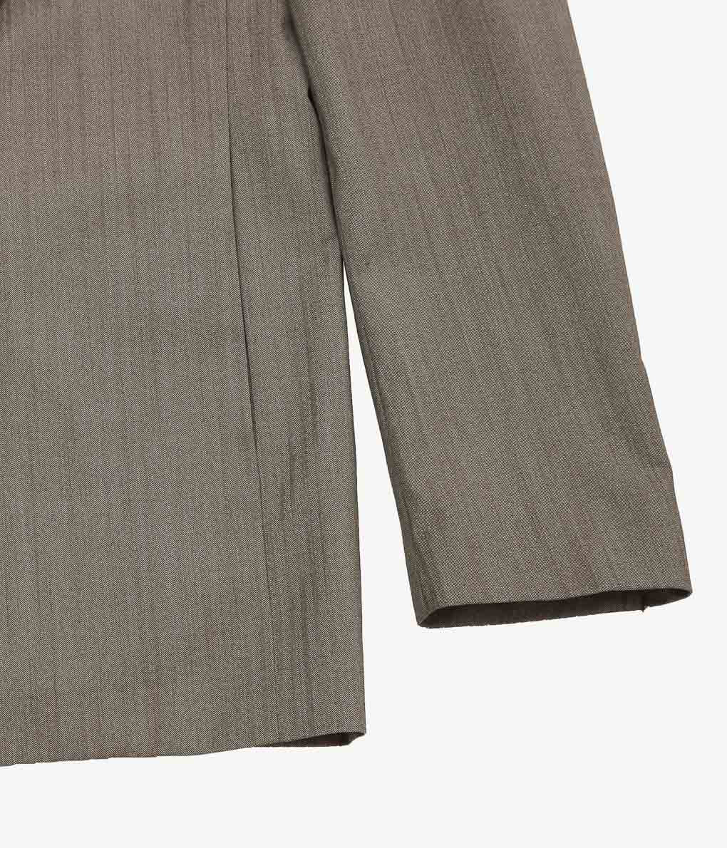 GABRIELA COLL GARMENTS ''NO.206 FINE WOOL JACKET''(BROWN HERRINGBONE)