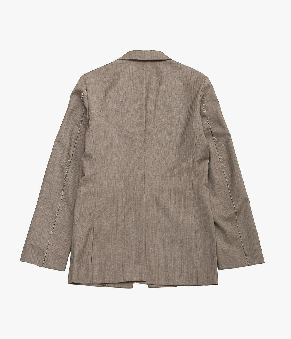 GABRIELA COLL GARMENTS ''NO.206 FINE WOOL JACKET''(BROWN HERRINGBONE)