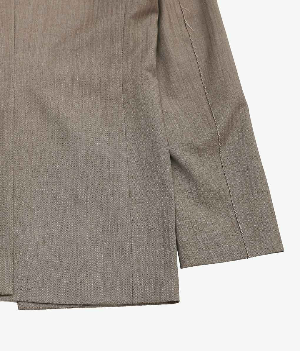 GABRIELA COLL GARMENTS ''NO.206 FINE WOOL JACKET''(BROWN HERRINGBONE)
