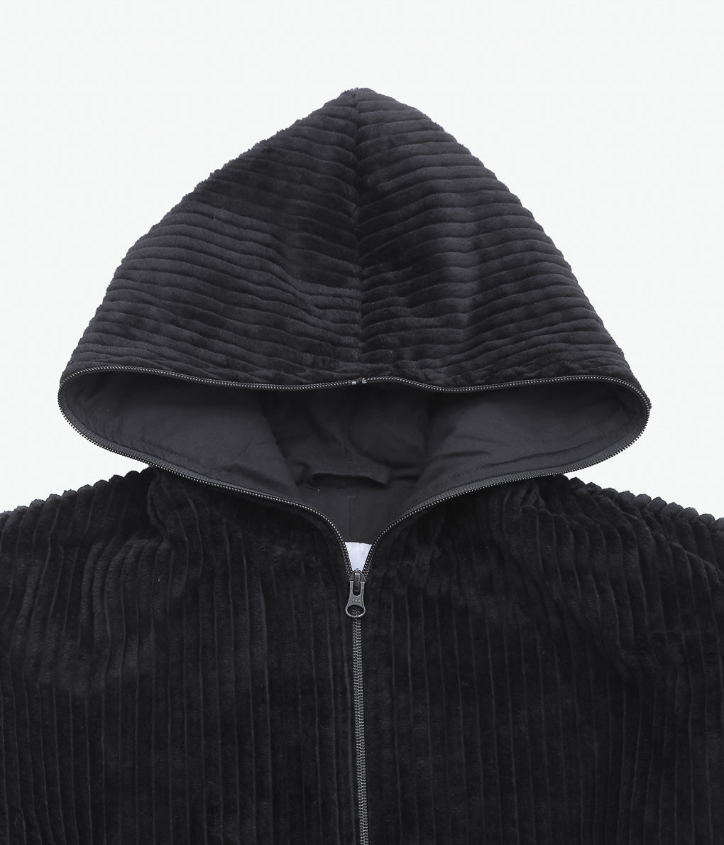 GABRIELA COLL GARMENTS ''NO.216 CORDUROY PUFFER ZIPPER JACKET ''(BLACK)