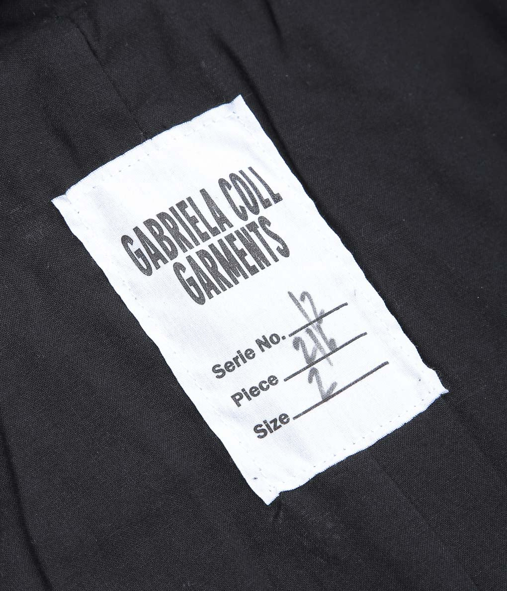 GABRIELA COLL GARMENTS ''NO.216 CORDUROY PUFFER ZIPPER JACKET ''(BLACK)