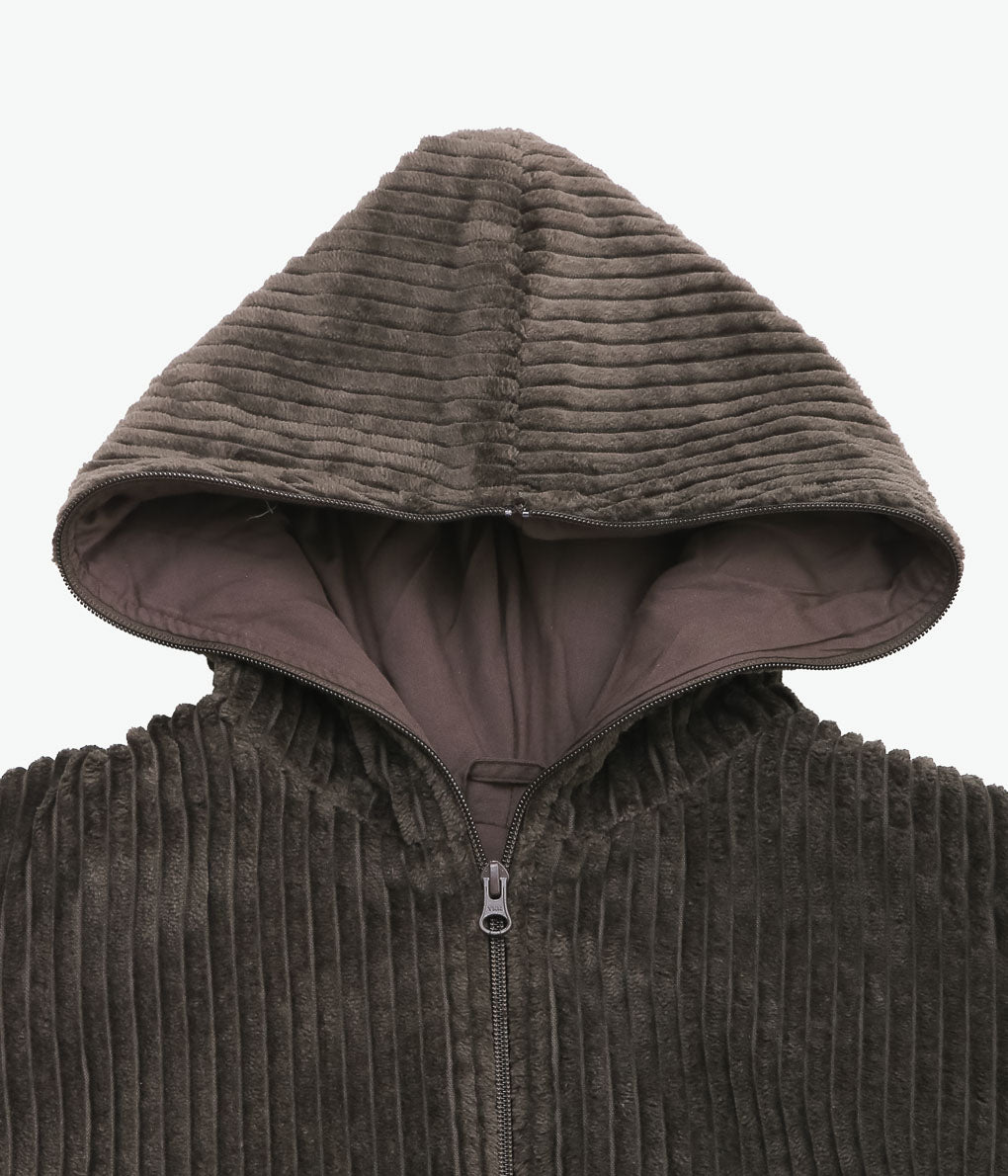 GABRIELA COLL GARMENTS ''NO.216 CORDUROY PUFFER ZIPPER JACKET ''(BROWN)