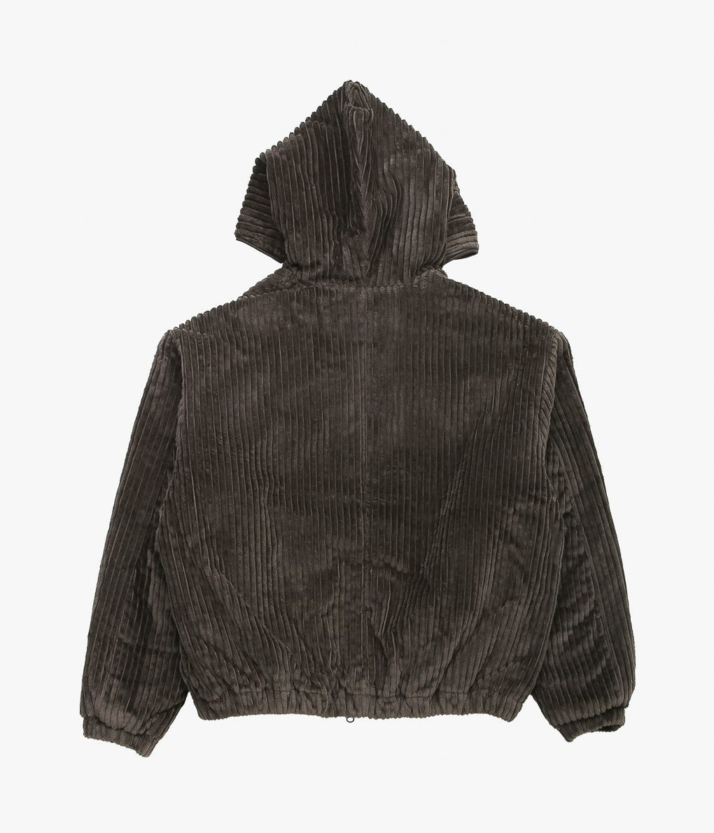 GABRIELA COLL GARMENTS ''NO.216 CORDUROY PUFFER ZIPPER JACKET ''(BROWN)