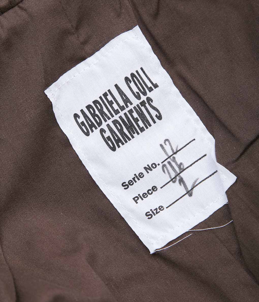 GABRIELA COLL GARMENTS ''NO.216 CORDUROY PUFFER ZIPPER JACKET ''(BROWN)