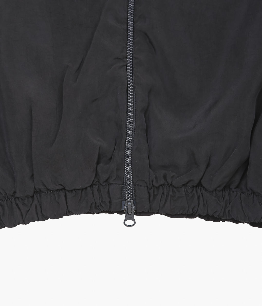 GABRIELA COLL GARMENTS ''NO.216 CUPRO DOUBLE HOODED ZIPPER JACKET'' (BLACK)