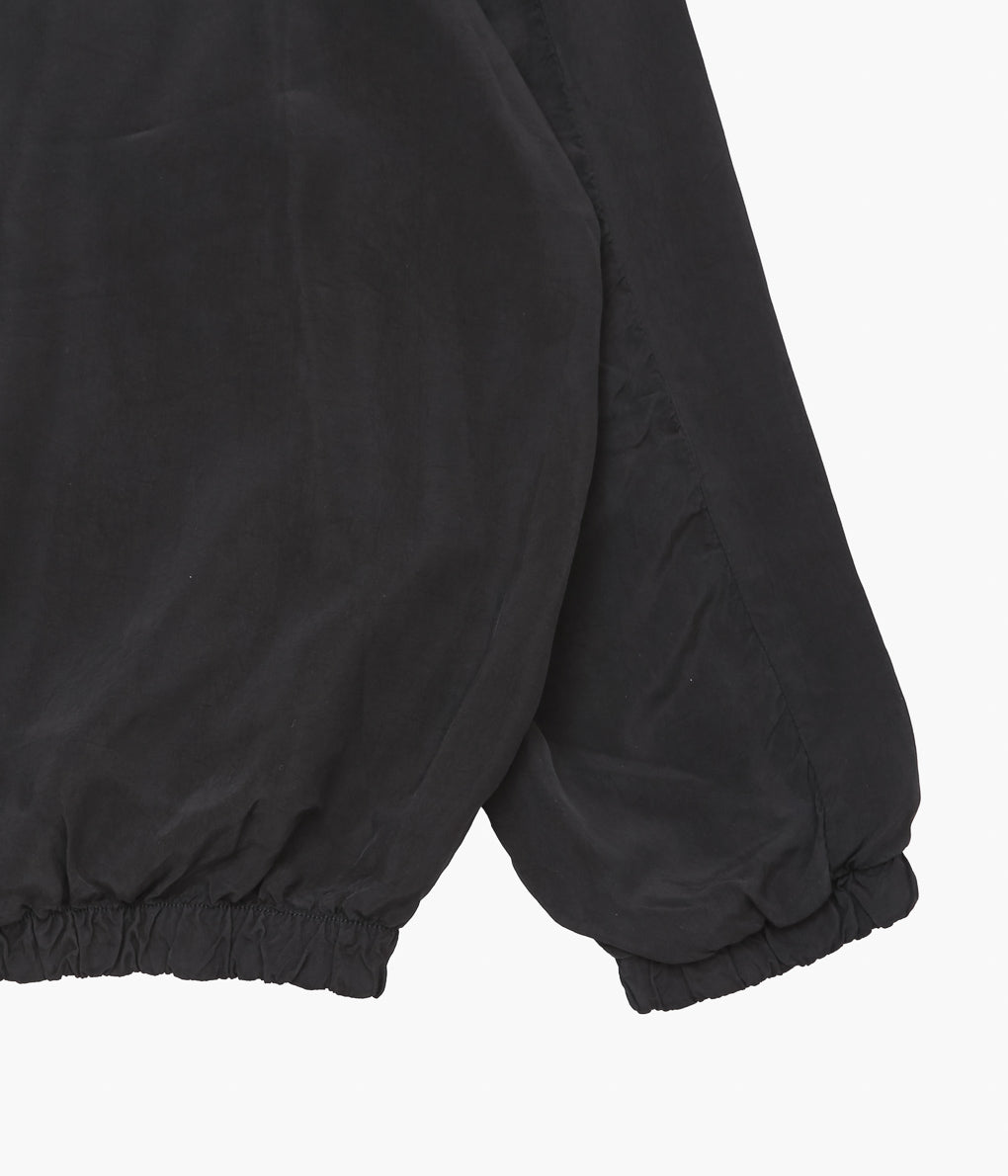GABRIELA COLL GARMENTS ''NO.216 CUPRO DOUBLE HOODED ZIPPER JACKET'' (BLACK)