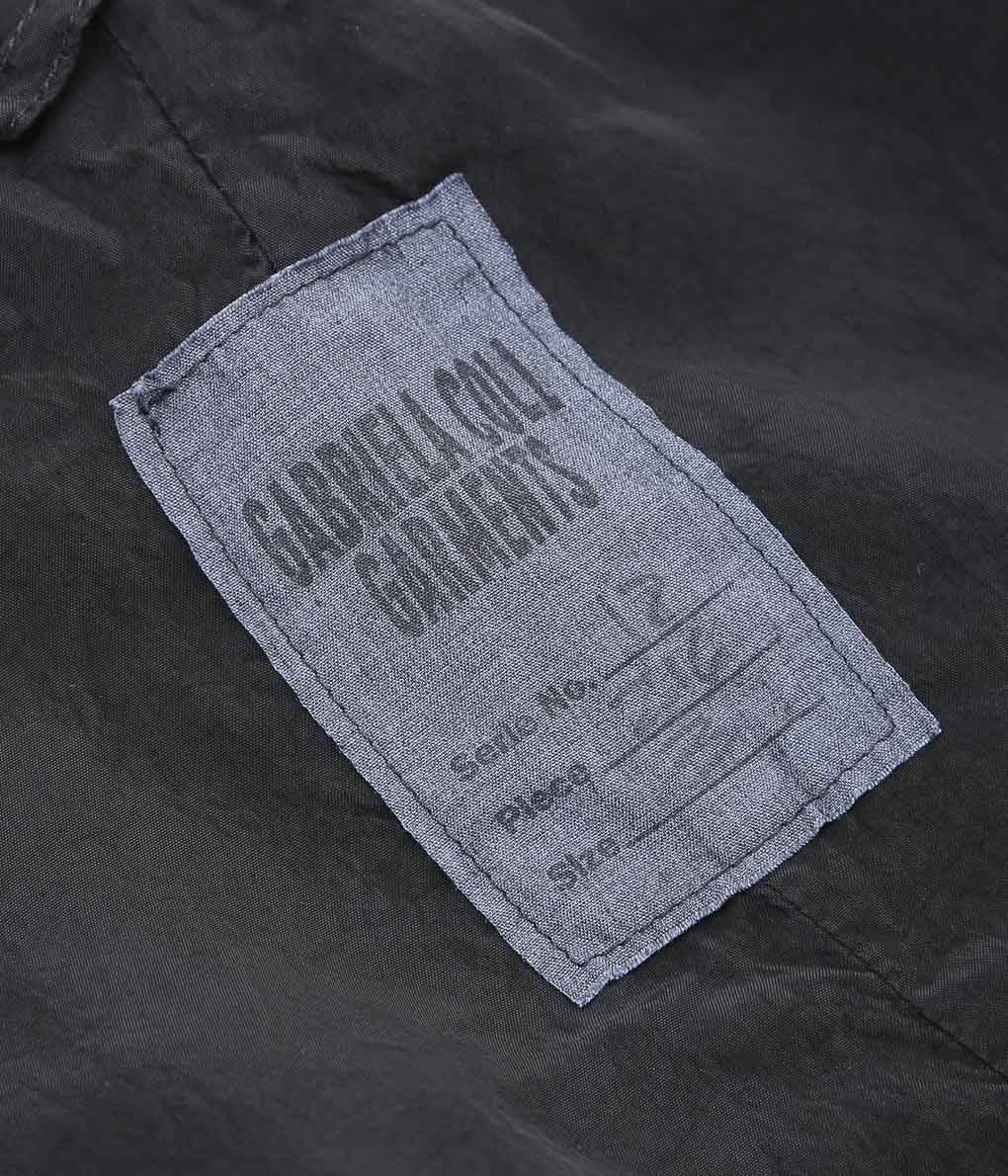 GABRIELA COLL GARMENTS ''NO.216 CUPRO DOUBLE HOODED ZIPPER JACKET'' (BLACK)